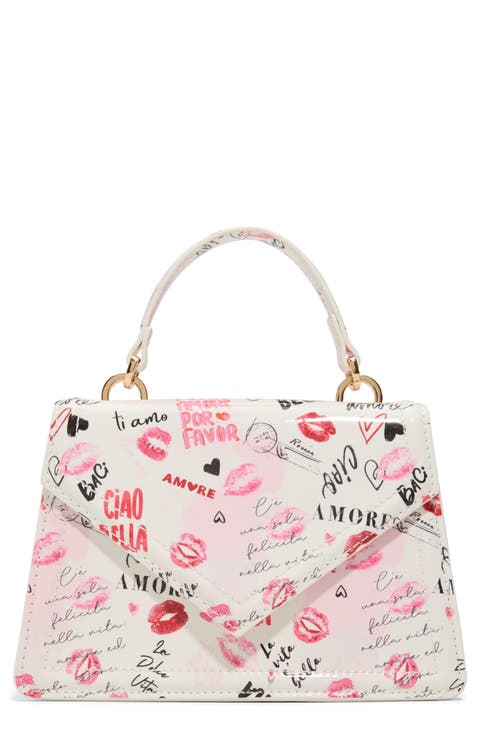 Bellavitaa Faux Leather Top Handle Bag