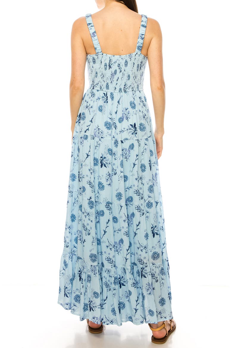 Floral Sundress, Alternate, color, BELLAD BLUE