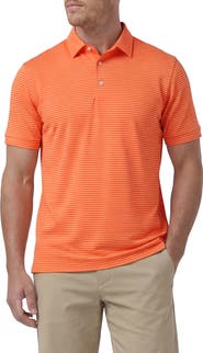 Mizzen+Main Versa Trim Fit Stripe Performance Polo