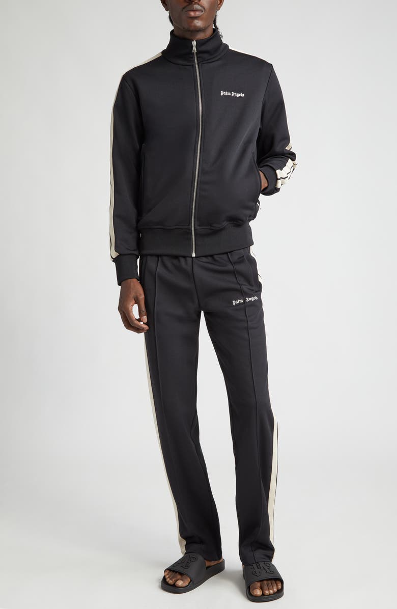 Palm Angels Monogram Classic Track Jacket, Alternate, color, Black White