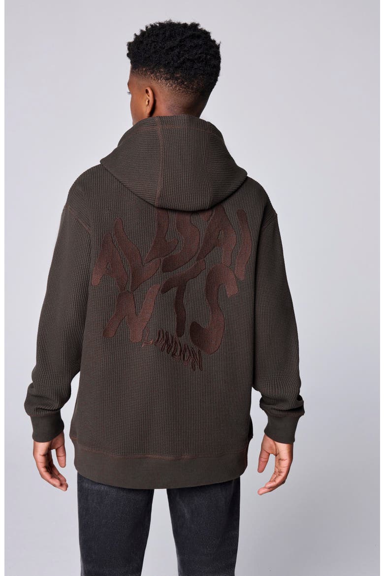 Kids' Waffle Orlando Hoodie, Alternate, color, BROWN