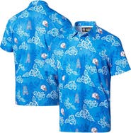 Reyn Spooner Men's Reyn Spooner Light Blue Houston Oilers Throwback Pua Performance Polo