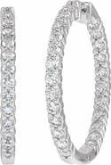 Ivy & Pearl Co. 5 CT Lab-Grown Diamond Hoop Earrings in 14K Gold