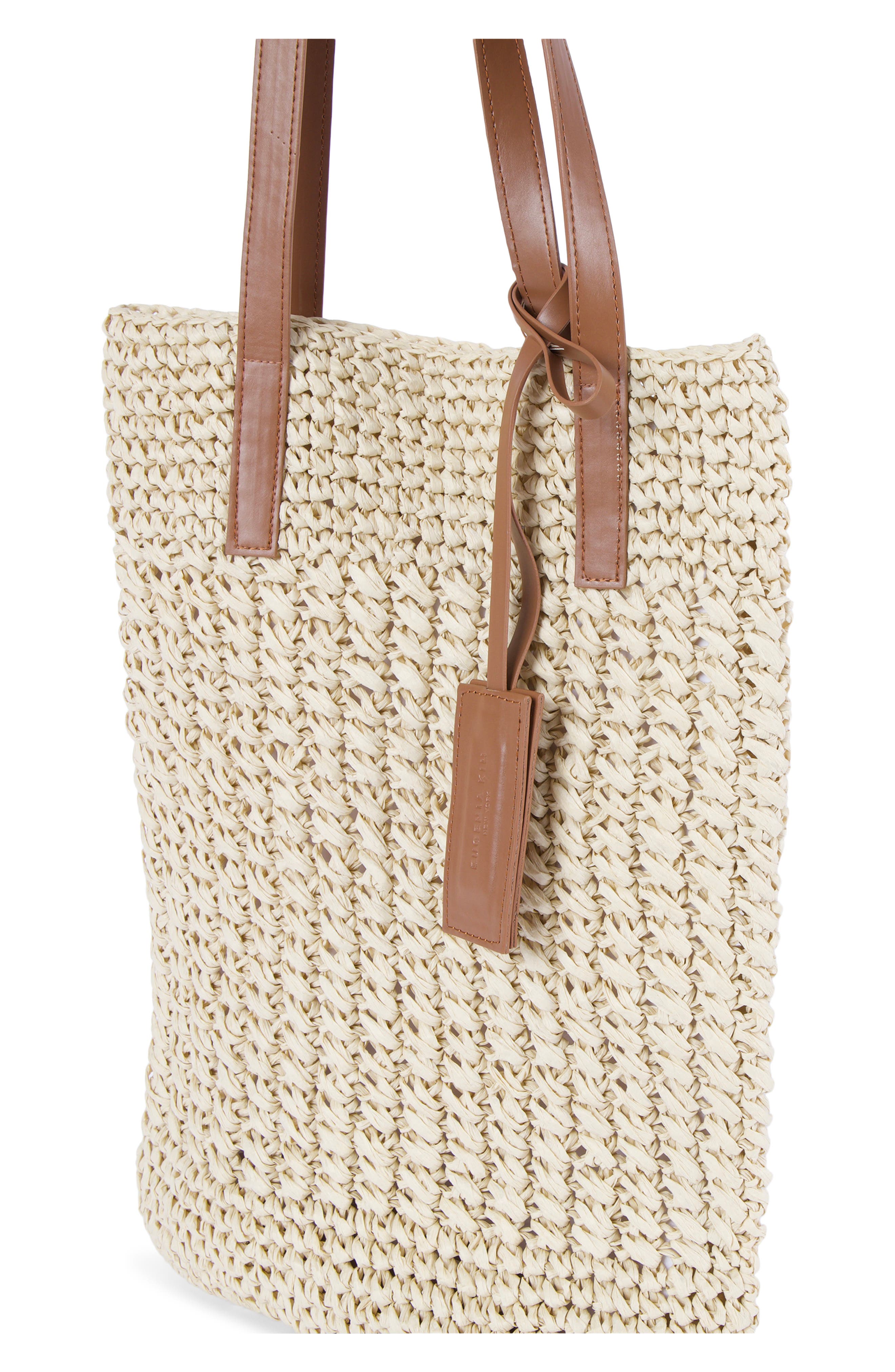 Chelsea Straw Tote, Alternate, color, NATURAL