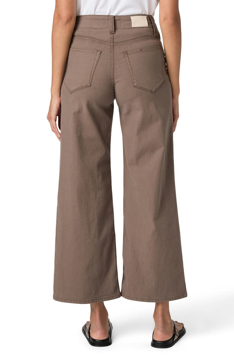 PAIGE Anessa High Waist Ankle Wide Leg Jeans, Alternate, color, Vintage Mushroom Taupe