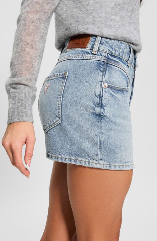 Guess Nani Denim Miniskirt In Blue