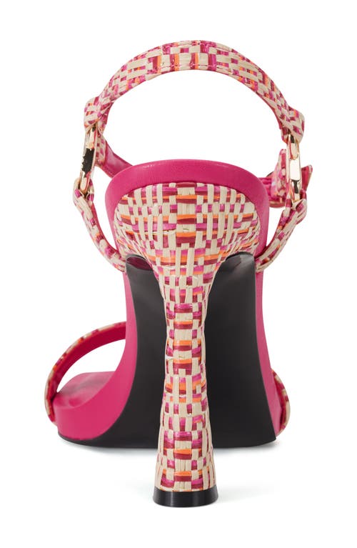 Shop Karl Lagerfeld Paris Cybil Ankle Strap Sandal In Teaberry