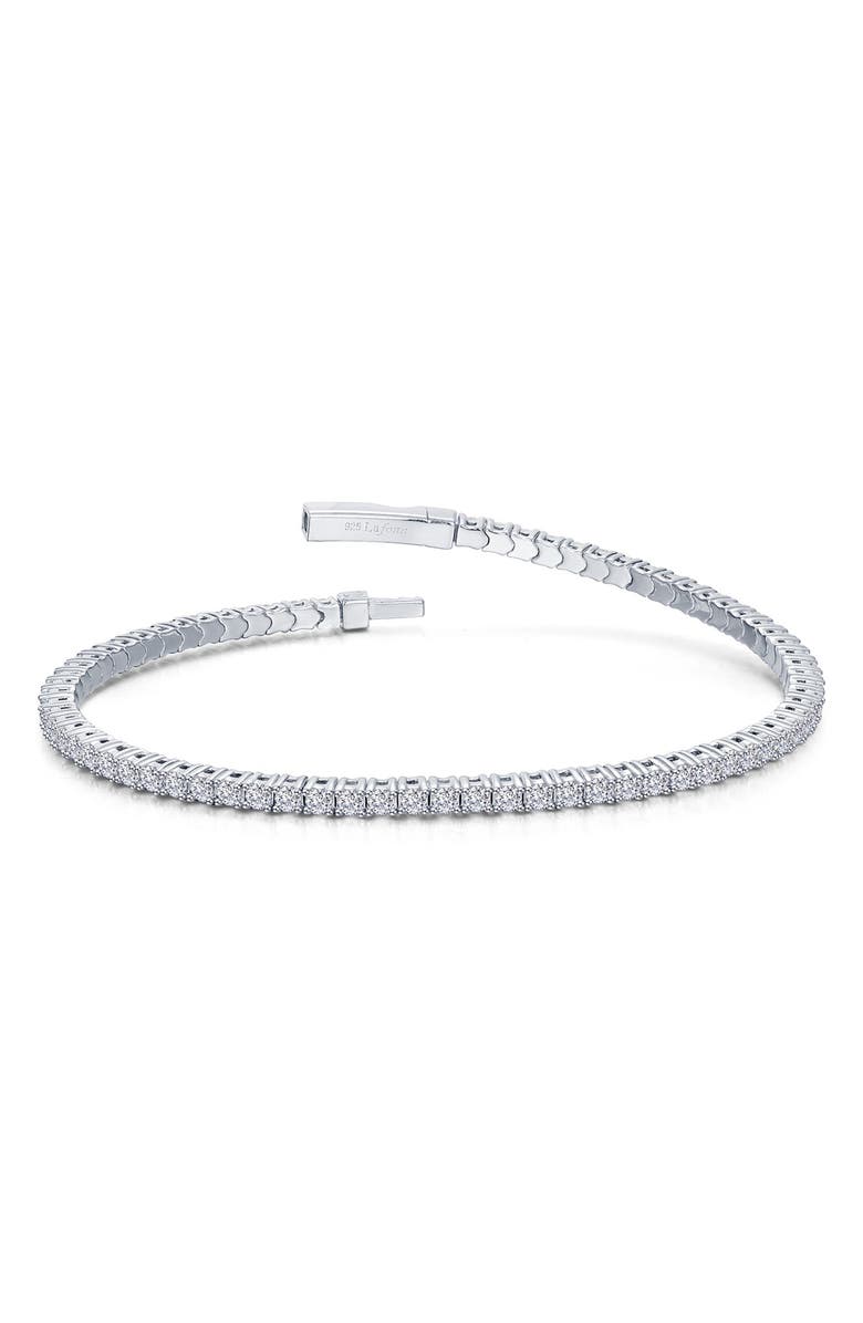Lafonn Flexible Simulated Diamond Tennis Bracelet, Main, color,