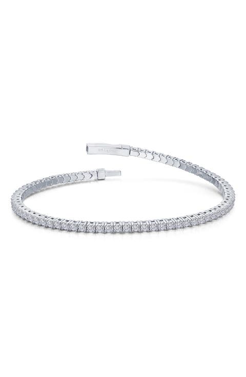Flexible Simulated Diamond Tennis Bracelet