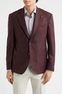 Jack Victor Darwin Burgundy COMFORTWEAR™ Knit Cashmere Sport Coat