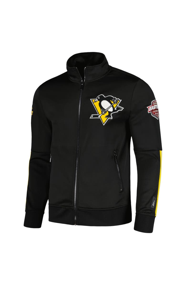 PRO STANDARD Men's Pro Standard Black Pittsburgh Penguins Classic Chenille Full-Zip Track Jacket, Alternate, color, Black