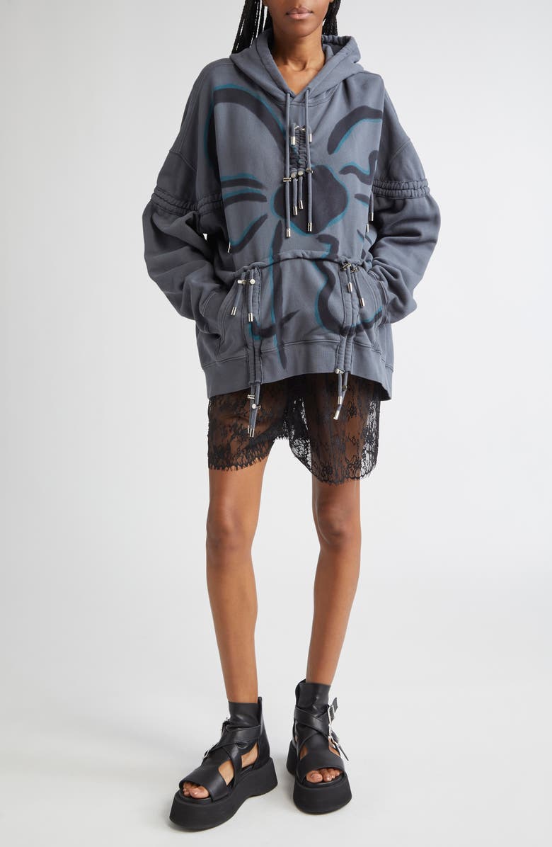 Collina Strada Drawstring Detail Cotton Hoodie, Alternate, color, 