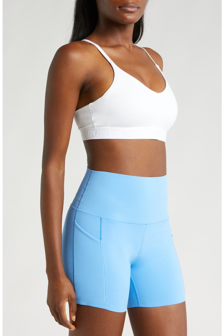 Indy Light Support Padded Adjustable Sports Bra, Alternate, color, 100 WHITE/STONE MAUVE