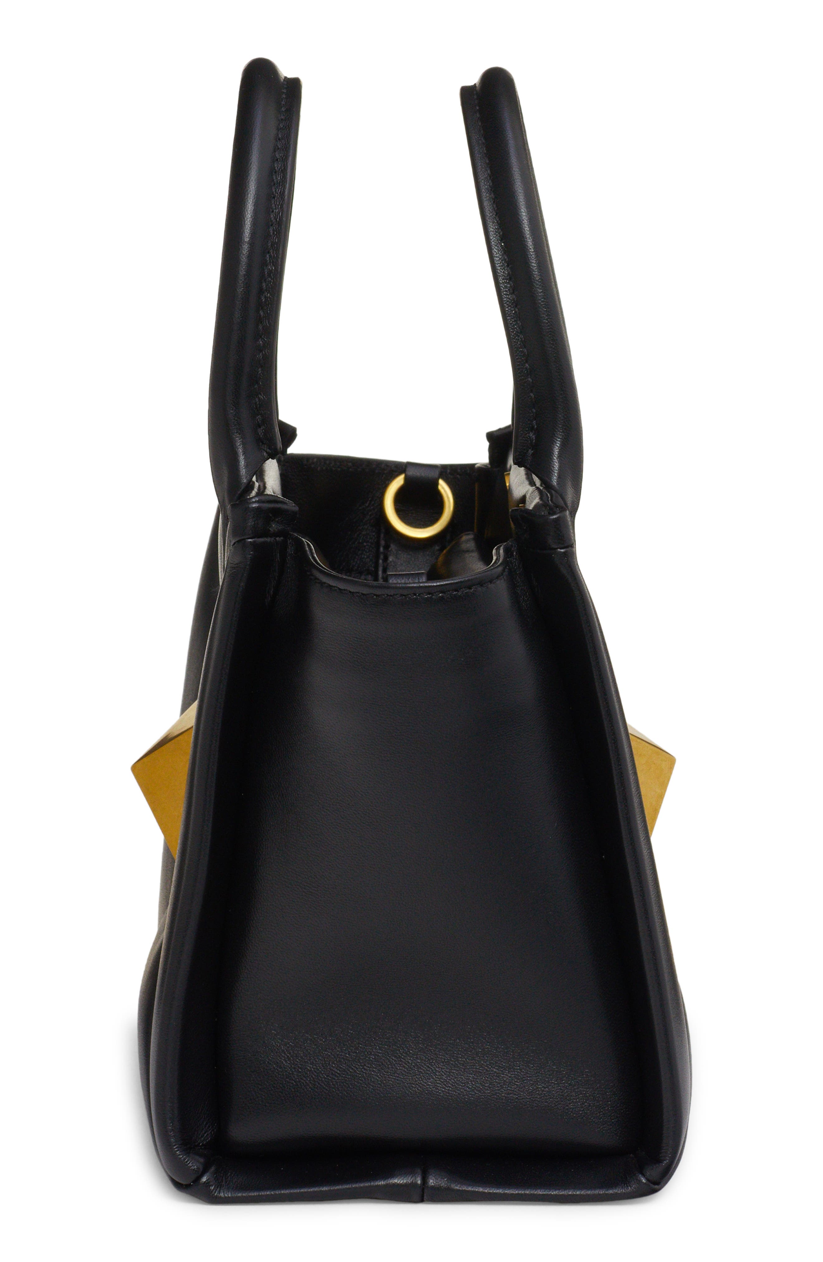 Valentino Garavani One Stud Small Leather Top Handle Bag, Alternate, color, 