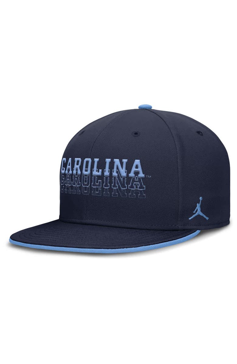 Jordan Brand Men's Jordan Brand  Navy North Carolina Tar Heels True Primetime Performance Fitted Hat, Main, color, 
