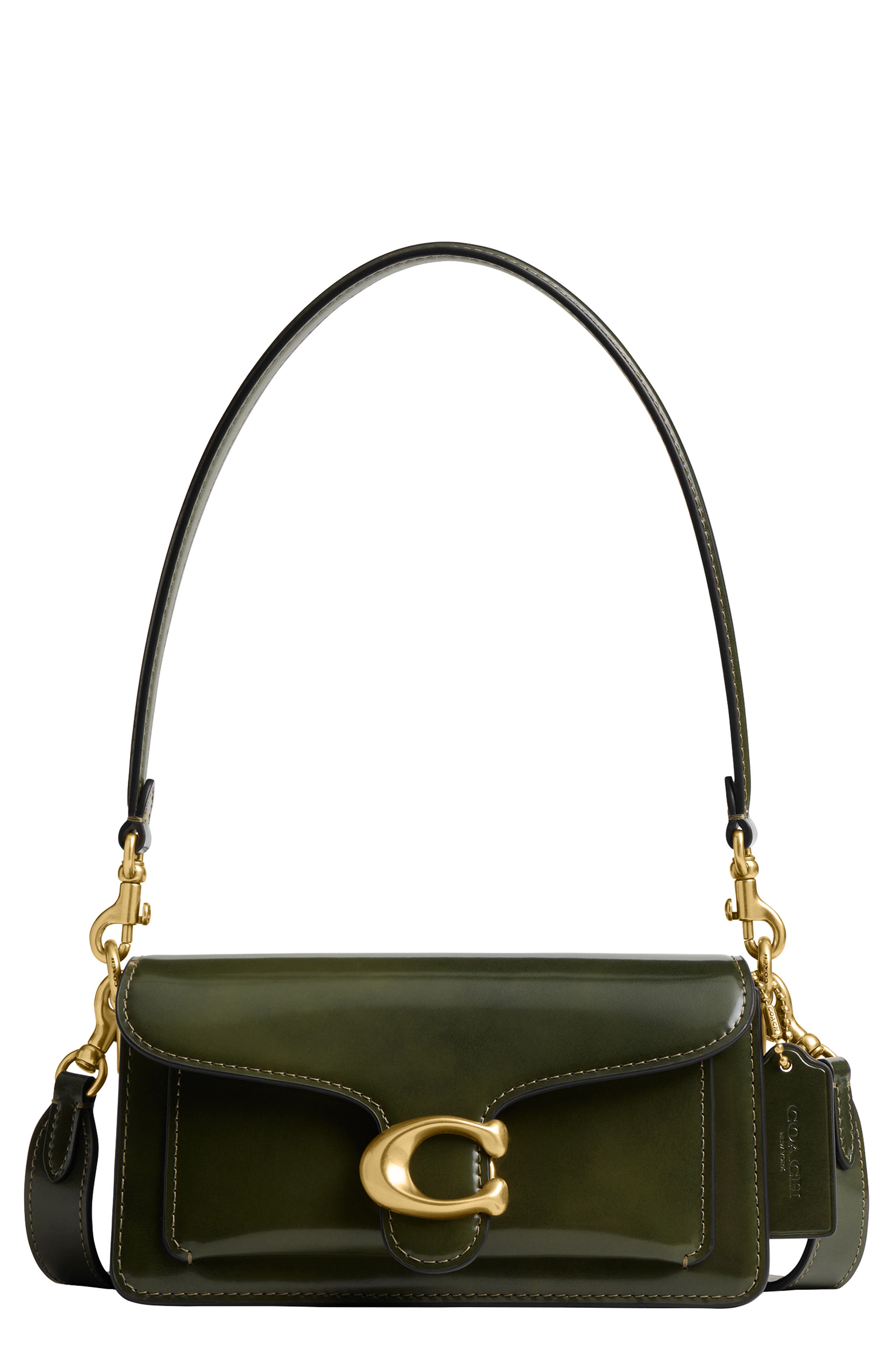 COACH Tabby Spazzolato Leather Shoulder Bag, Main, color, 
