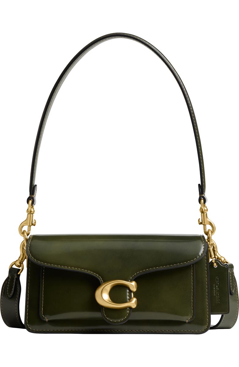 COACH Tabby Spazzolato Leather Shoulder Bag, Main, color,