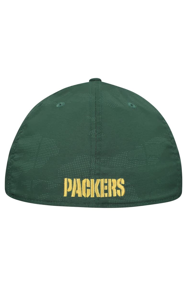 New Era Men's New Era Green Green Bay Packers Tonal Camo 39THIRTY Stretch Fit Hat, Alternate, color, Green