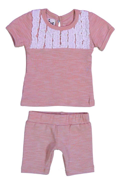 Kids' Tuxedo Ruffle Top & Shorts Set (Baby & Toddler)