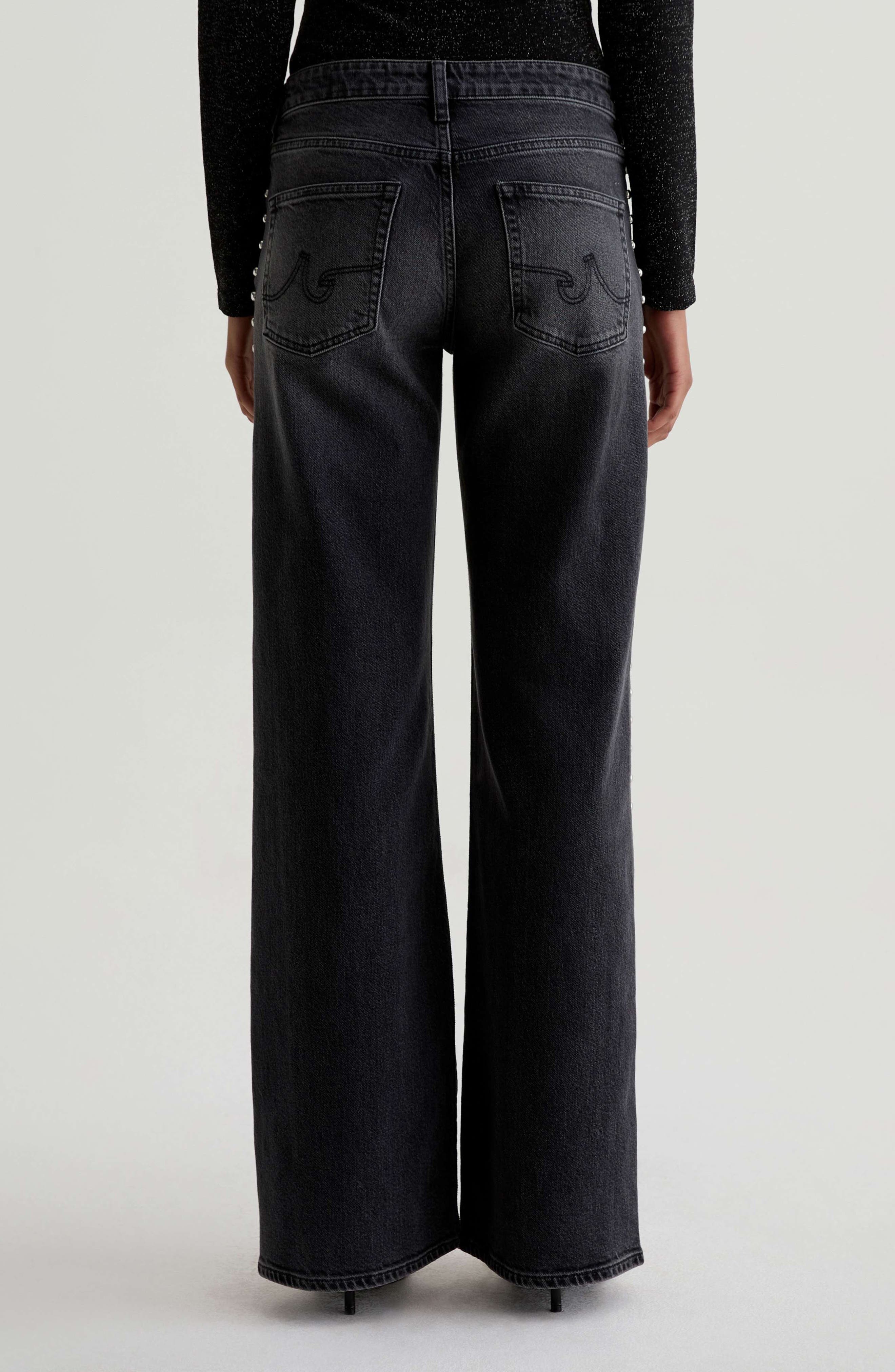 Adria Stud Wide Leg Jeans - image 2