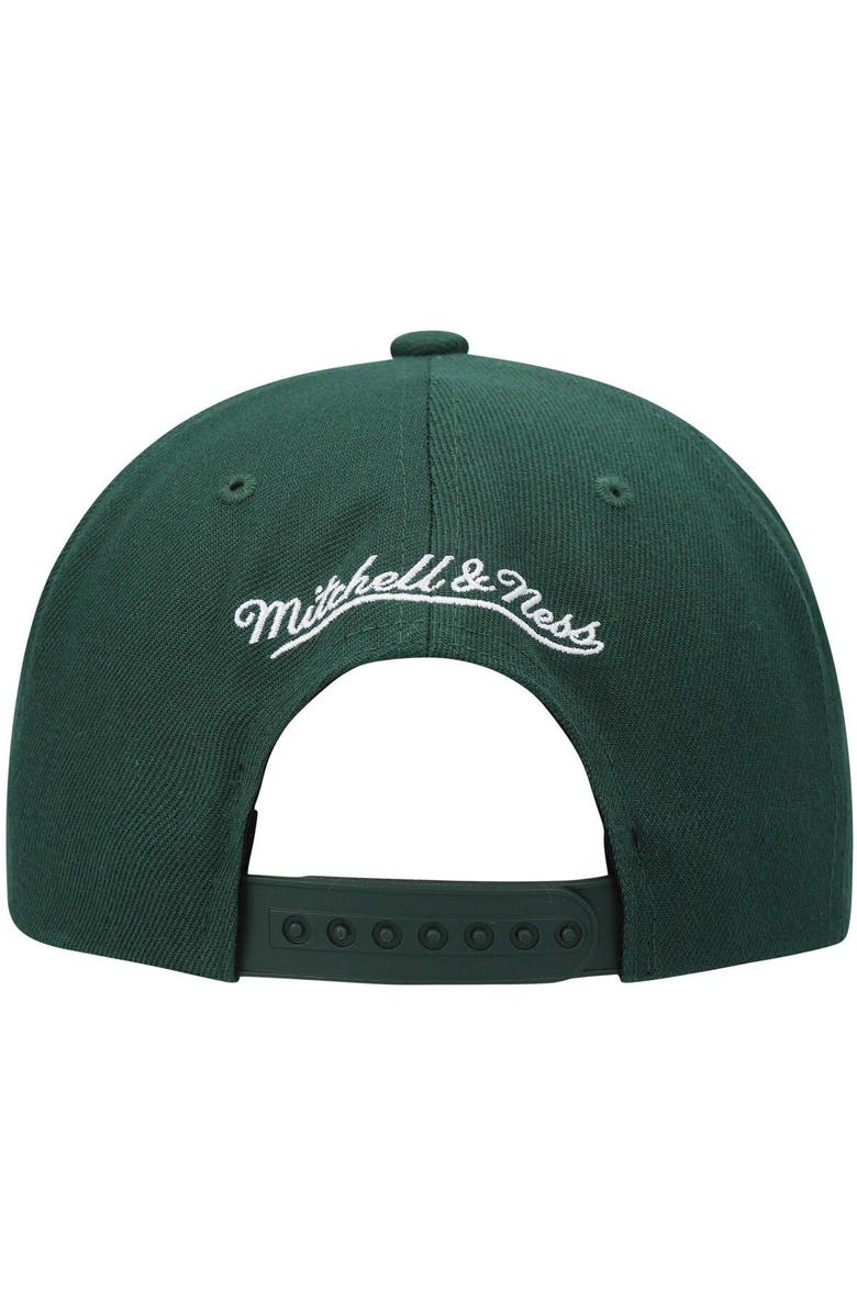 Mitchell & Ness Men's Mitchell & Ness Green Seattle SuperSonics Hardwood Classics Team Ground 2.0 Snapback Hat, Alternate, color, 