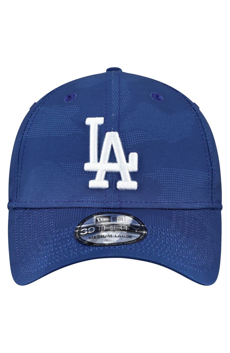 New Era Men's New Era Royal Los Angeles Dodgers Tonal Camo 39THIRTY Flex Hat, Alternate, color, Royal