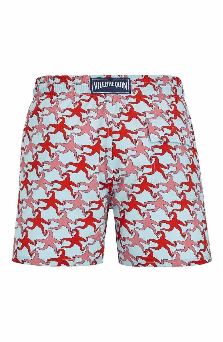 Vilebrequin Men's Valentine Stars Stretch Swim Trunks, Alternate, color, 