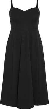 City Chic Bailee Sweetheart Neck Midi Dress