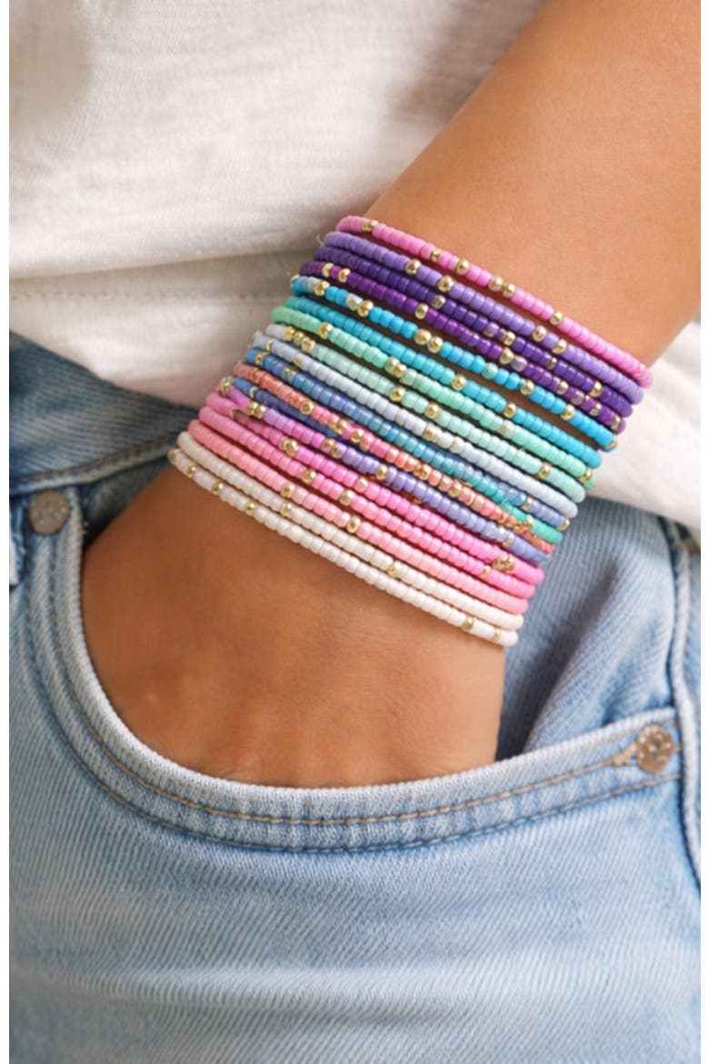 Amalfi Coast Bracelets, Alternate, color, Pink