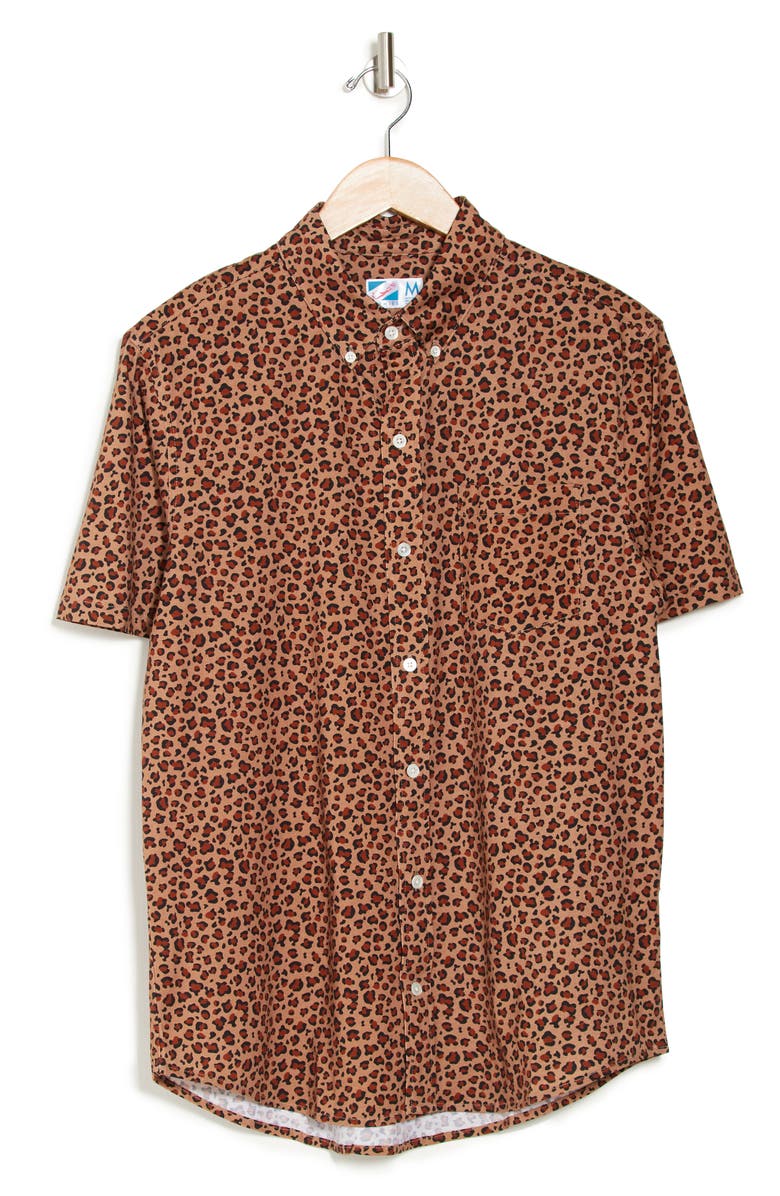 BERMIES Leopard Print Shirt, Alternate, color, 