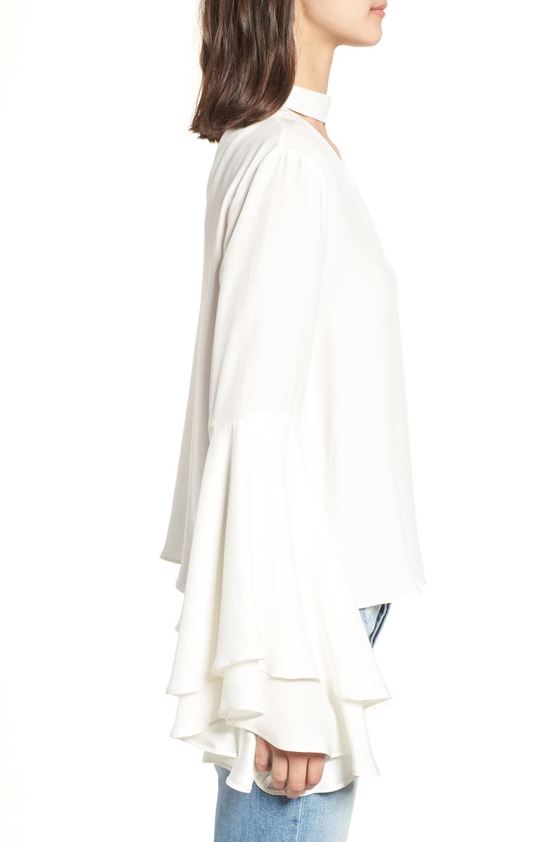 KENDALL + KYLIE Bell Sleeve Top, Alternate, color,