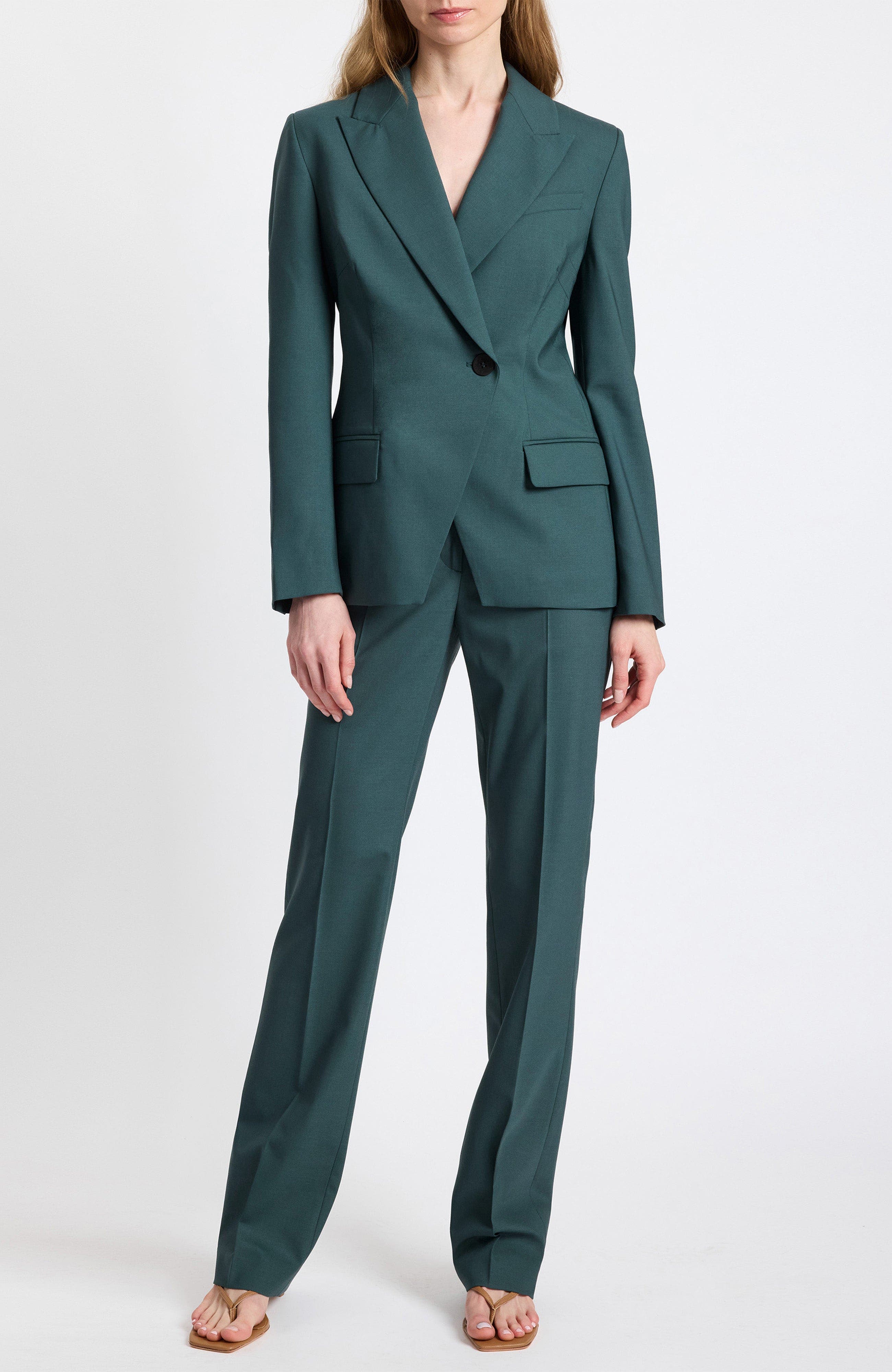 Malli Single Button Wool Stretch Jacket - image 2