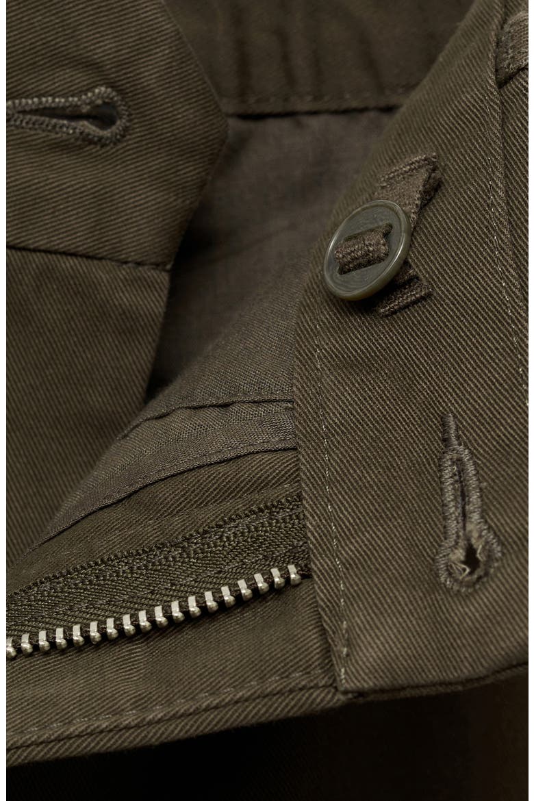 Straight Leg Twill Cargo Pants, Alternate, color, KHAKI GREEN