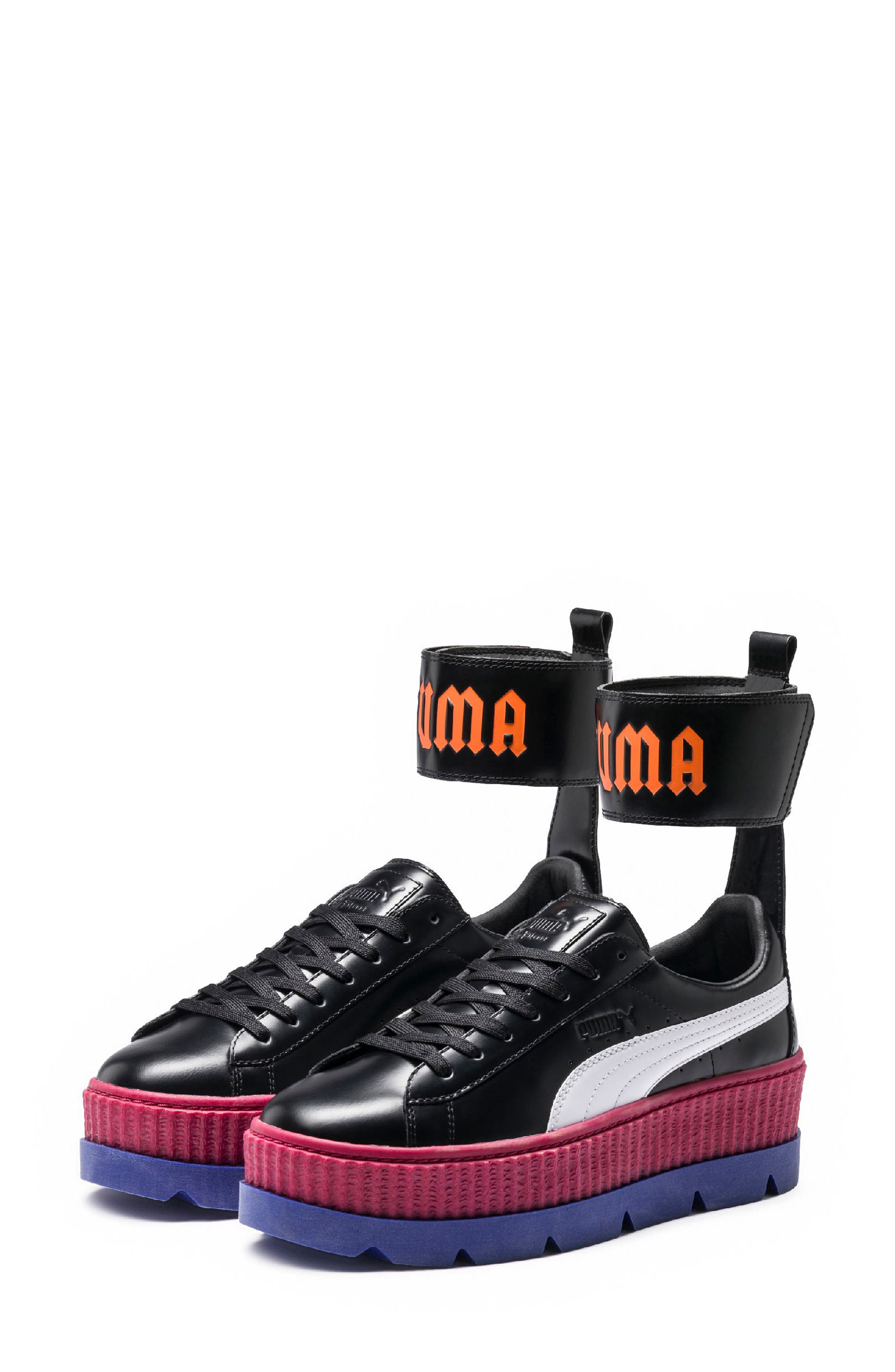 PUMA FENTY PUMA by Rihanna Ankle Strap Creeper Sneaker, Alternate, color, 