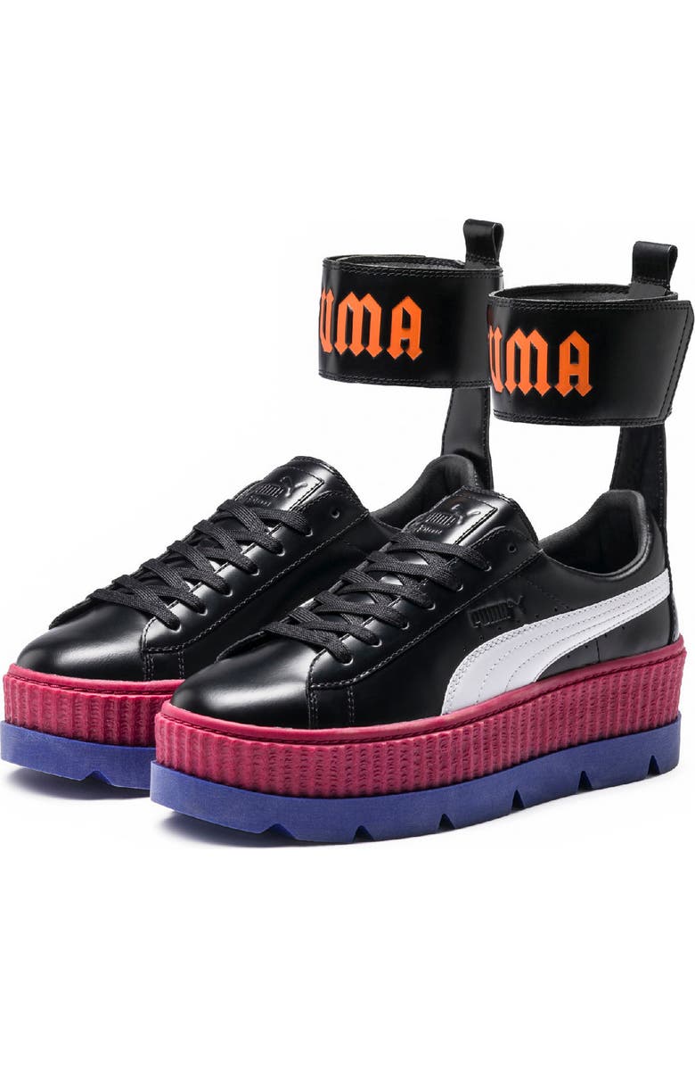PUMA FENTY PUMA by Rihanna Ankle Strap Creeper Sneaker, Alternate, color,
