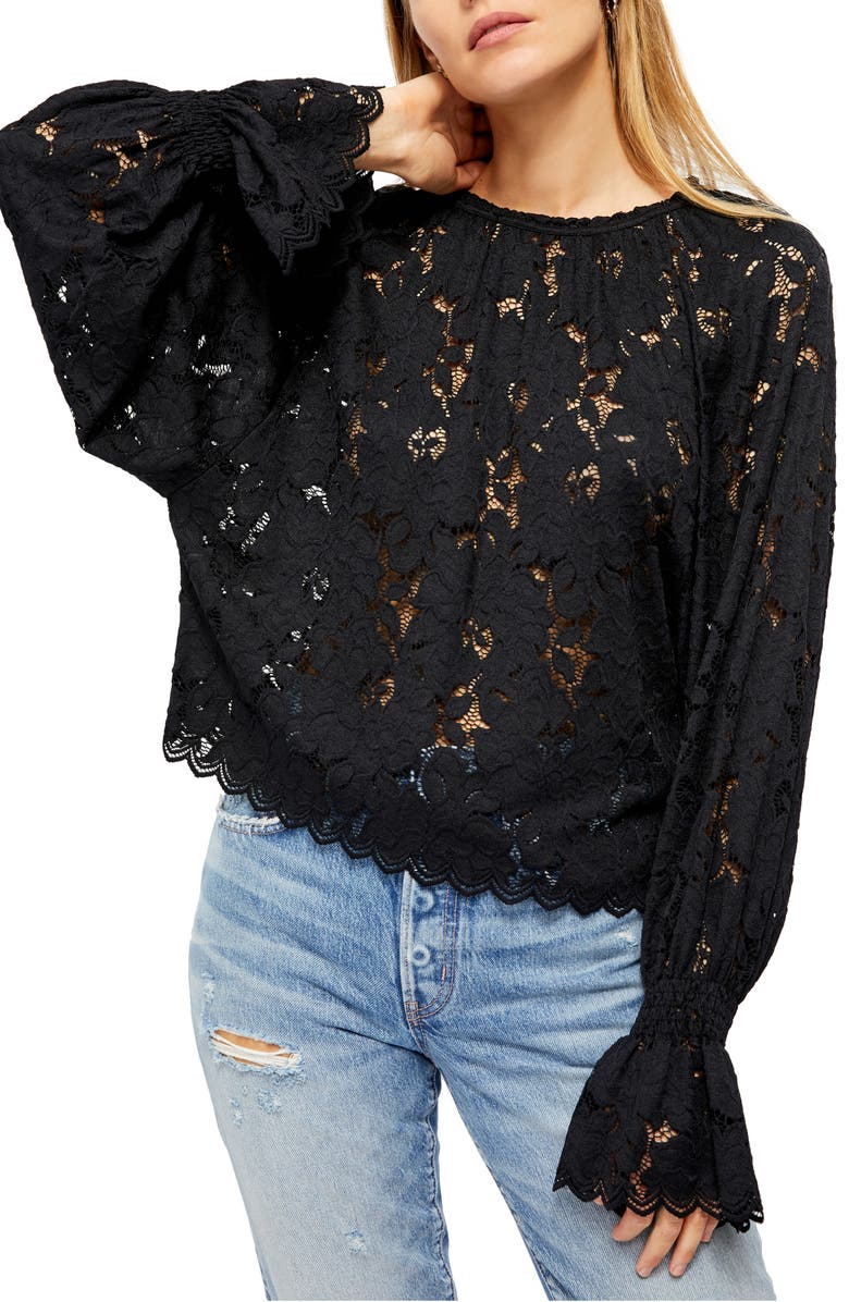 Free People Olivia Lace Top, Main, color, 