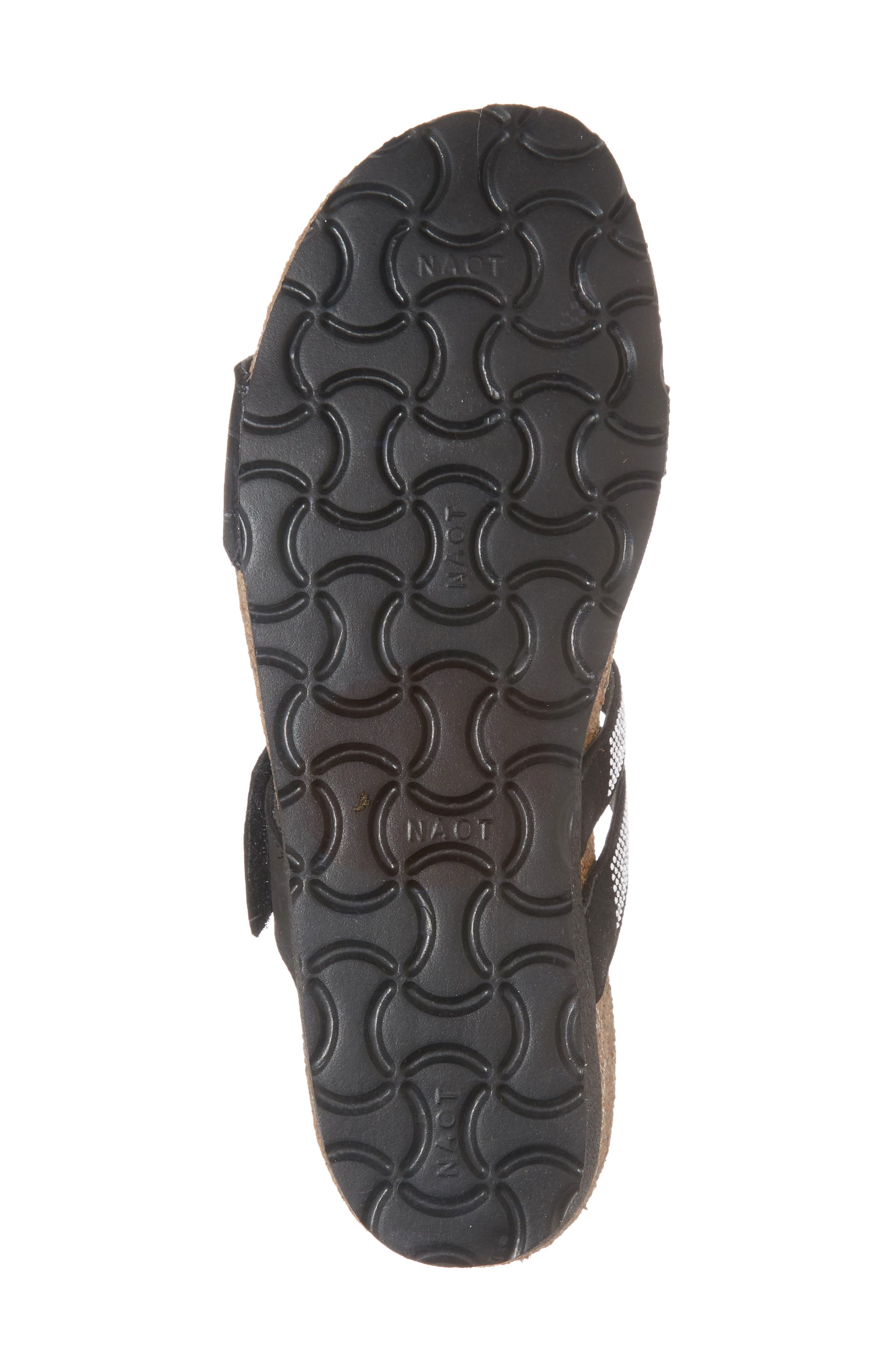 Naot Ainsley Studded Slide Sandal, Alternate, color, Black Nubuck