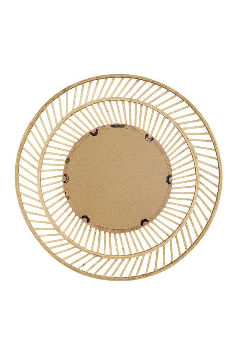 31.50" Kristen Rattan Wall Mirror, Alternate, color, NATURAL