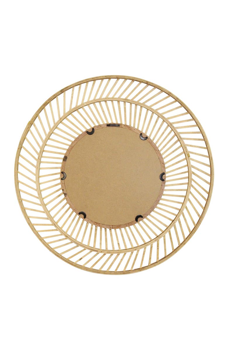 STRATTON HOME DECOR 31.50" Kristen Rattan Wall Mirror, Alternate, color, 