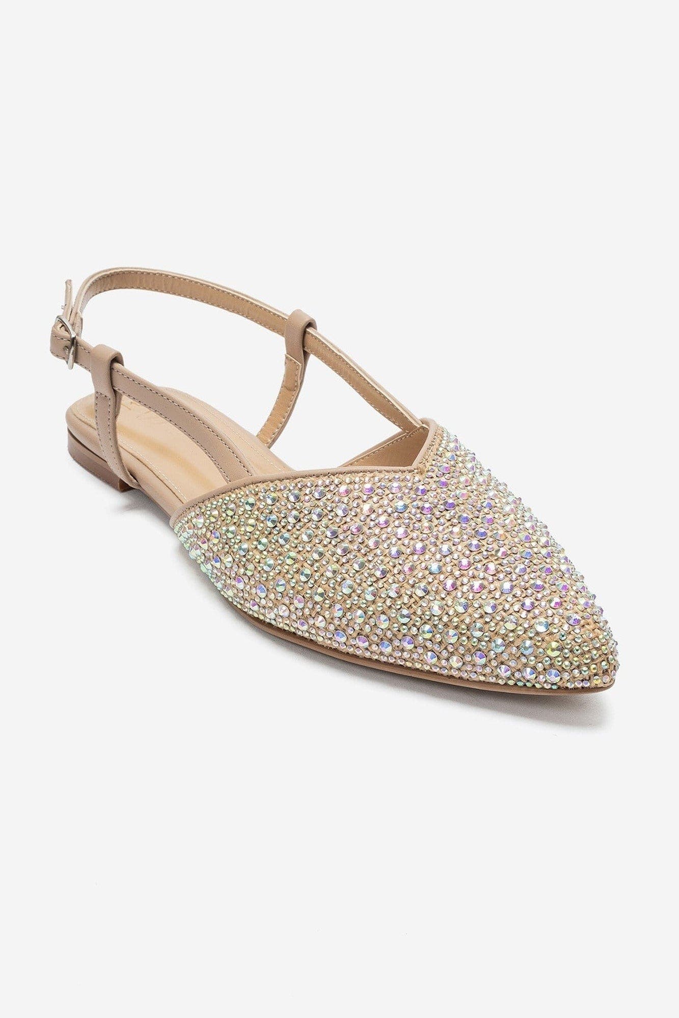Rexton Embellished Slingback Pump, Alternate, color, Nude Beaded