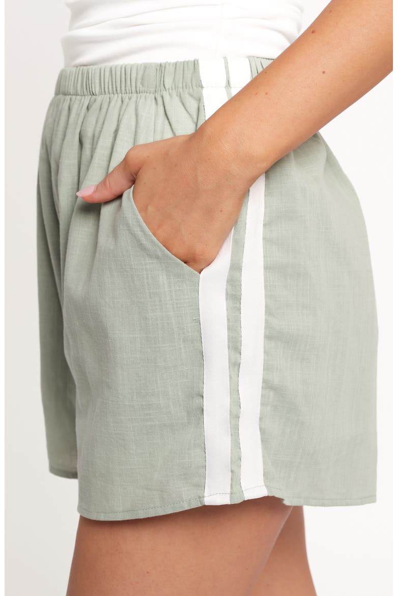 Ausha Racer Shorts, Alternate, color, SAGE