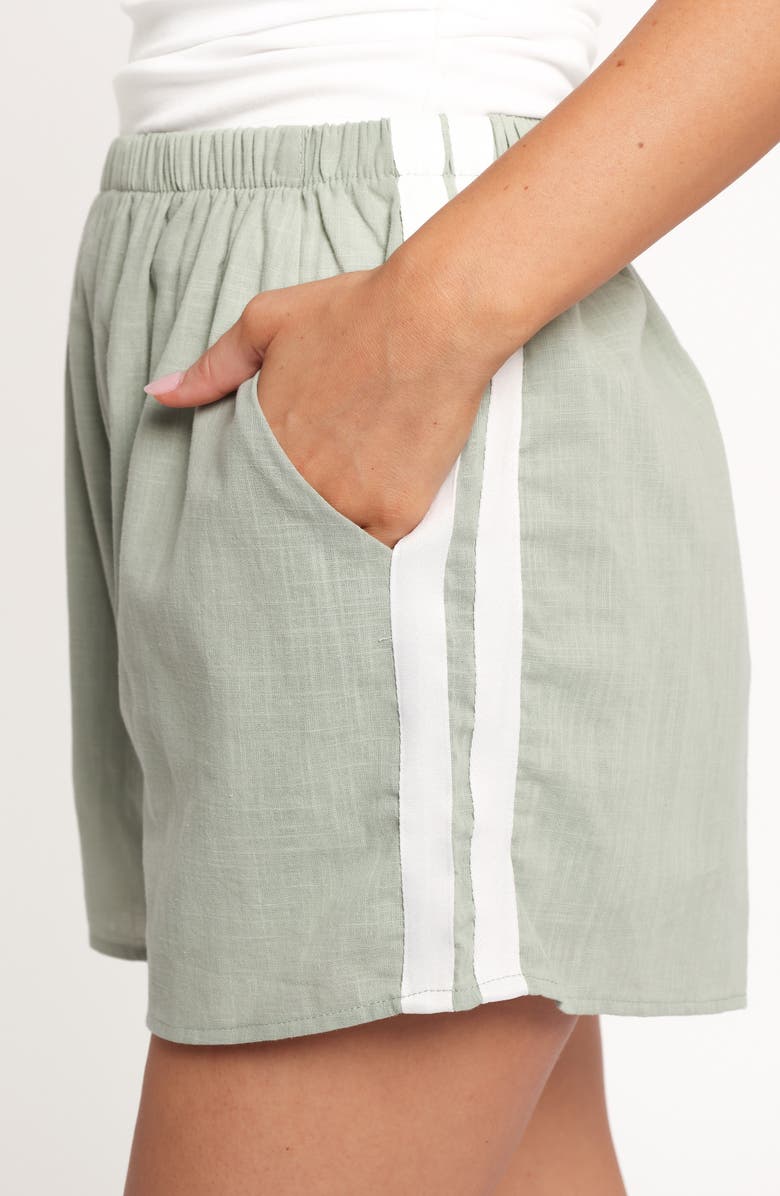 Petal & Pup Ausha Racer Shorts, Alternate, color, Sage