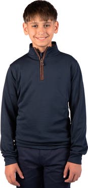 TailorByrd Kids' Ottoman Quarter Zip Pullover