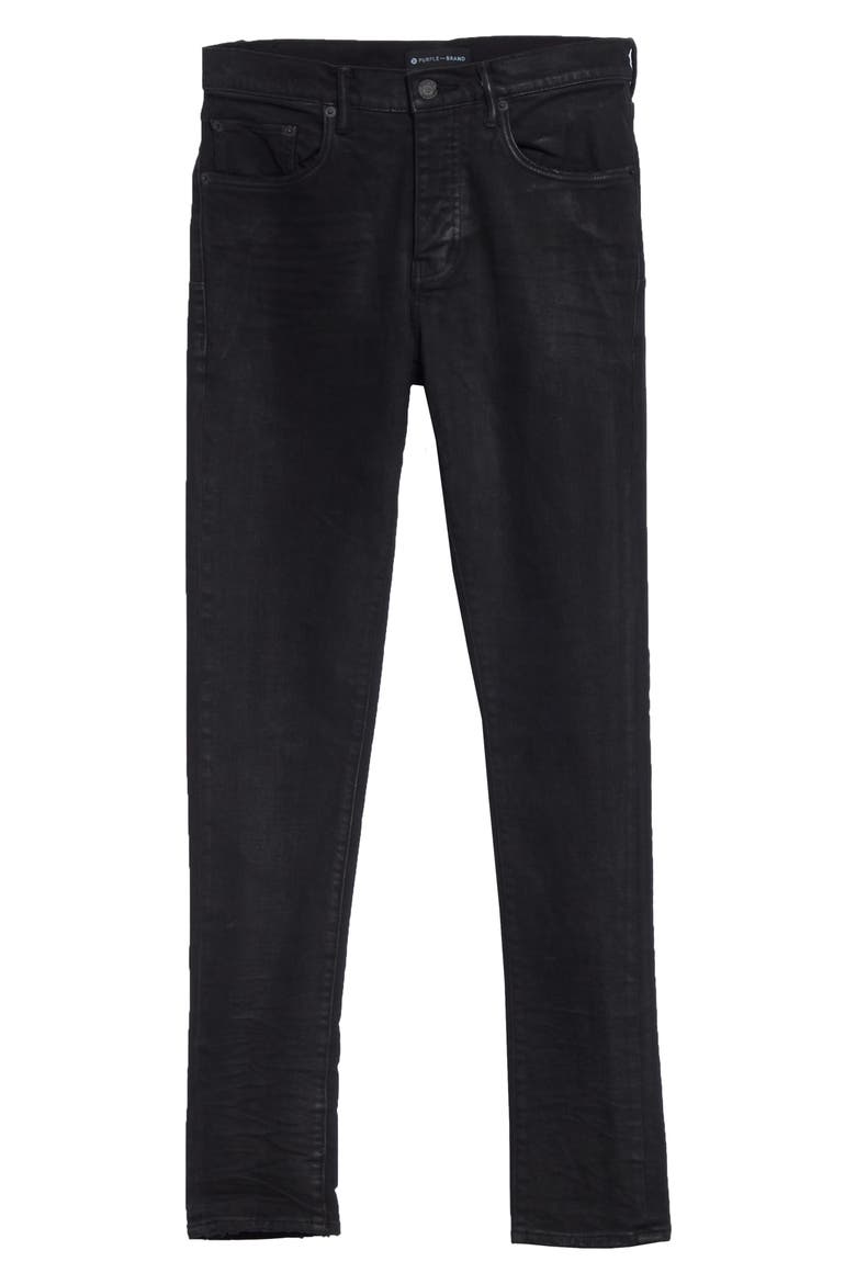 PURPLE Slim Fit Jeans, Alternate, color, BLACK RESINDNU