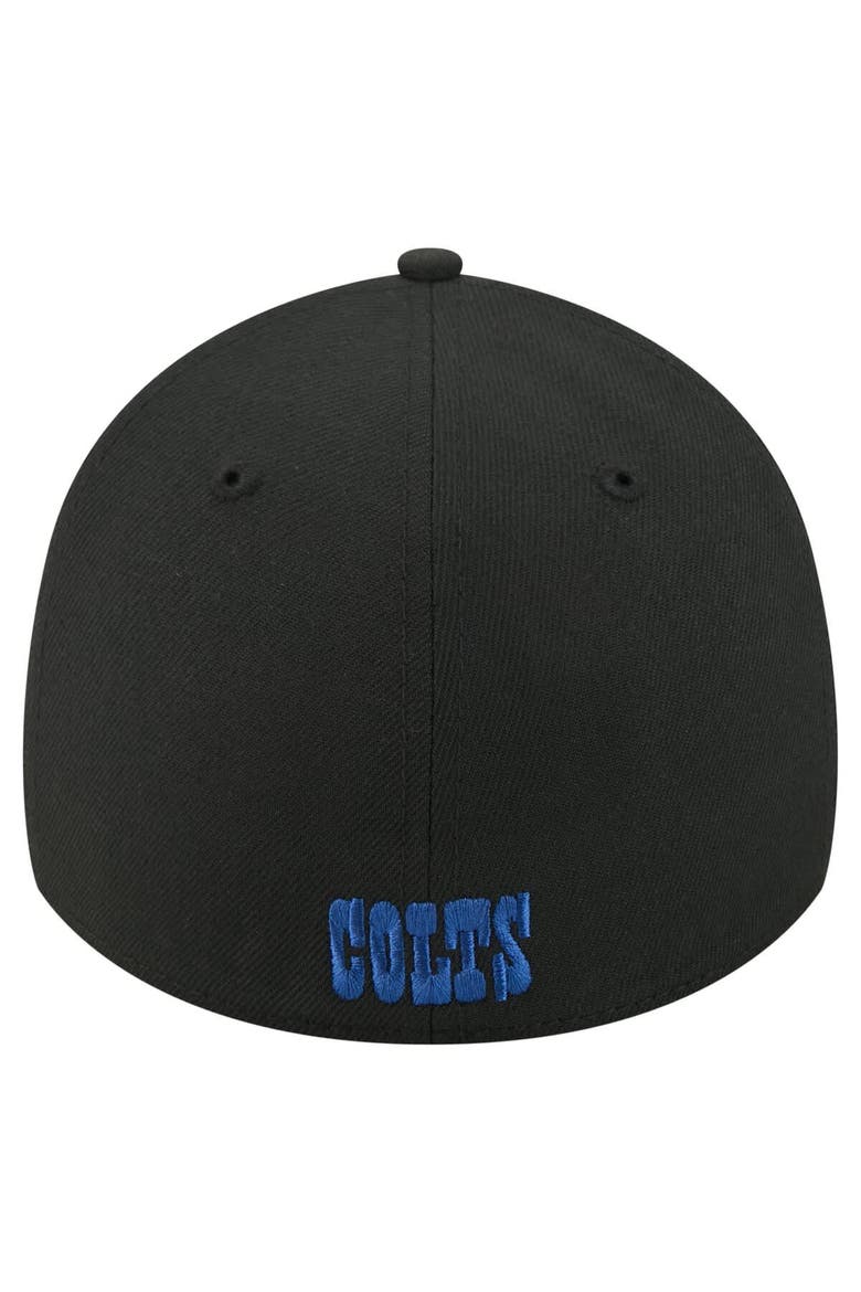 Men's New Era  Black Indianapolis Colts Core Team 39THIRTY Flex Hat, Alternate, color, Black