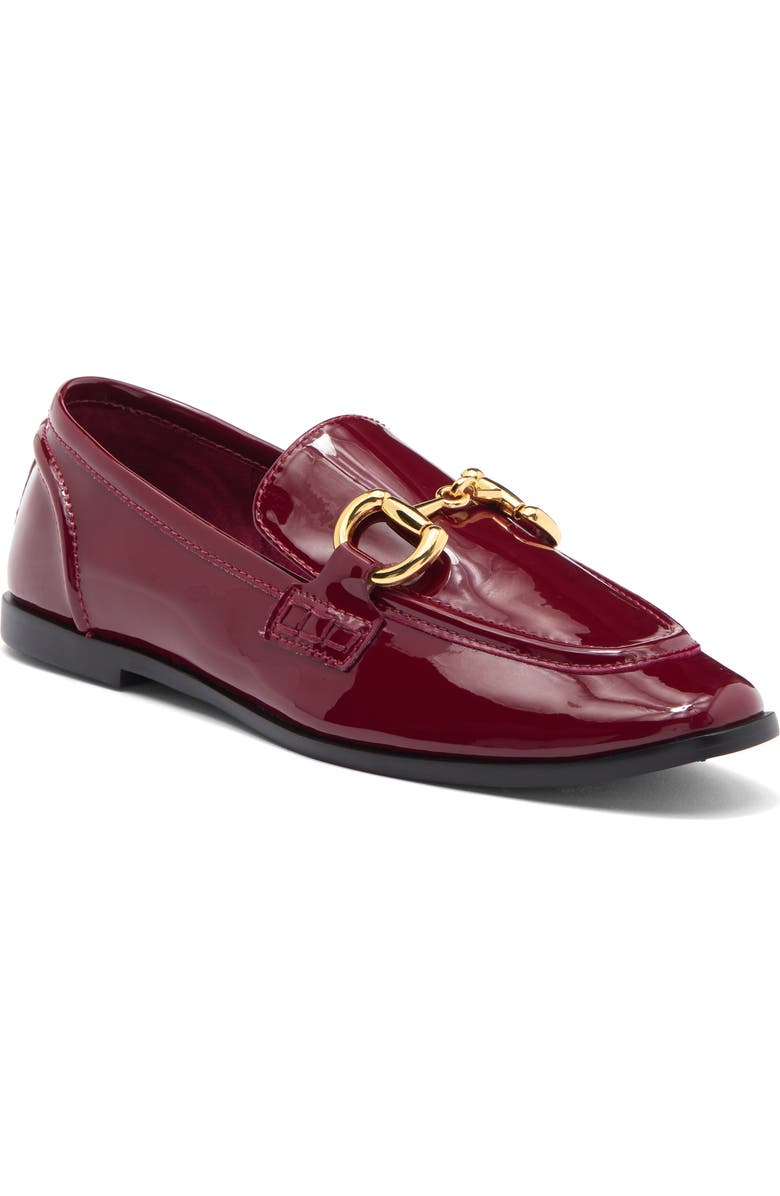 Jeffrey Campbell Addie Bit Loafer, Main, color, Cherry Red Patent-Gold