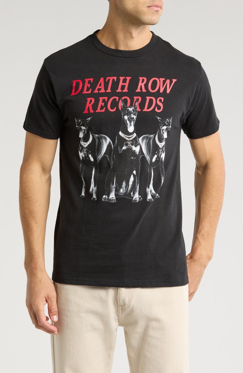 DEATH ROW RECORDS 3 Doberman Cotton Graphic T-Shirt, Main, color, 