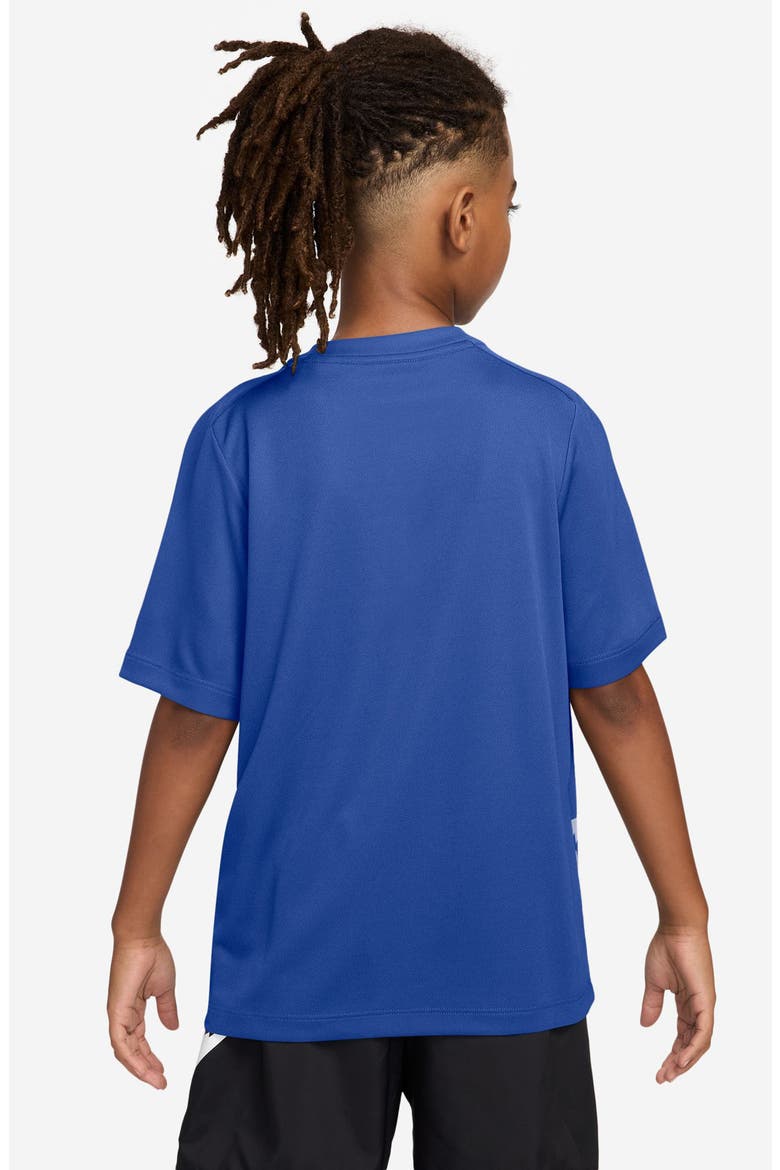 Kids' Dri-FIT Graphic T-Shirt, Alternate, color, GAME ROYAL/ WHITE