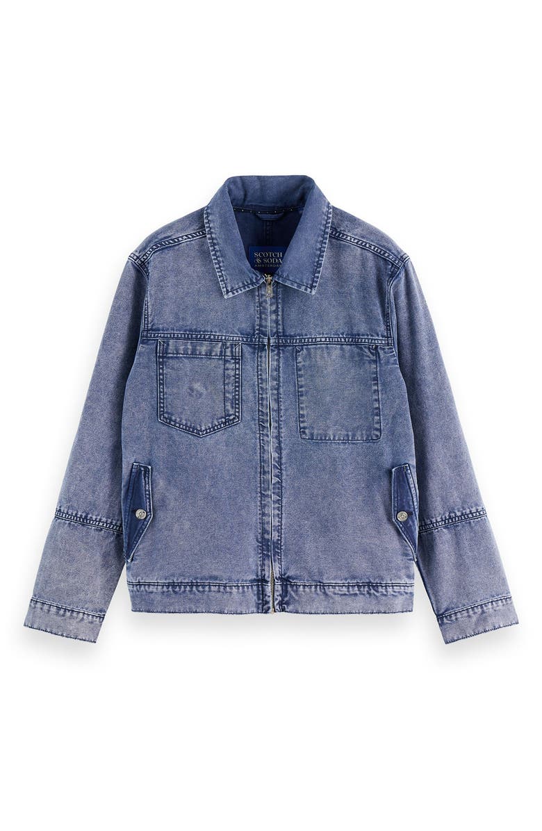 Scotch & Soda Workwear Denim Shirt Jacket, Alternate, color, Navy