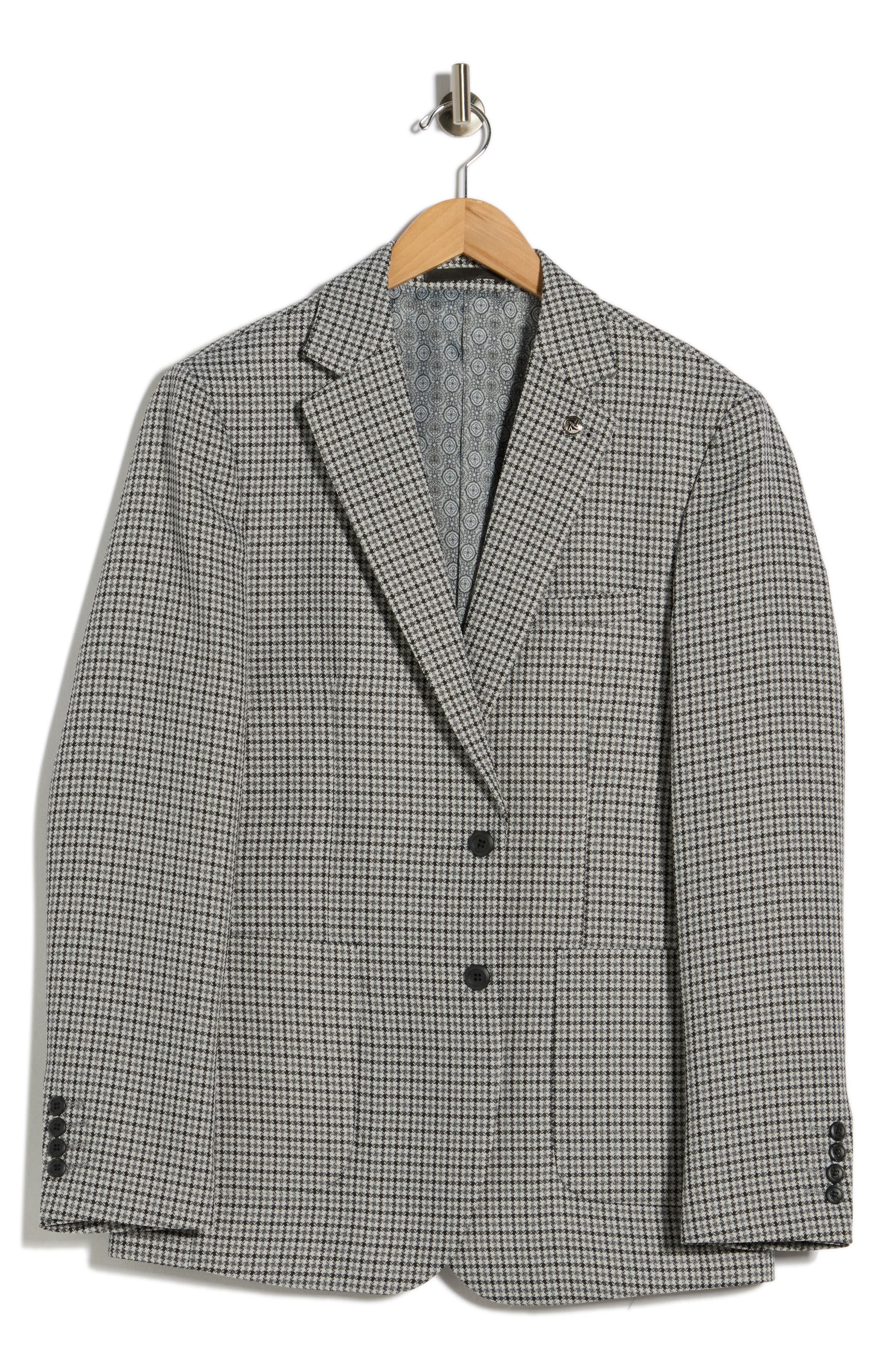 Tahari Plaid Slim Fit Sport Coat